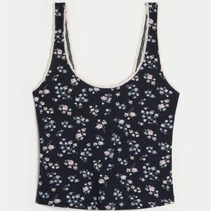 Gilly Hicks Navy Floral Camisole